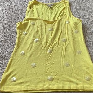 Banana republic yellow top